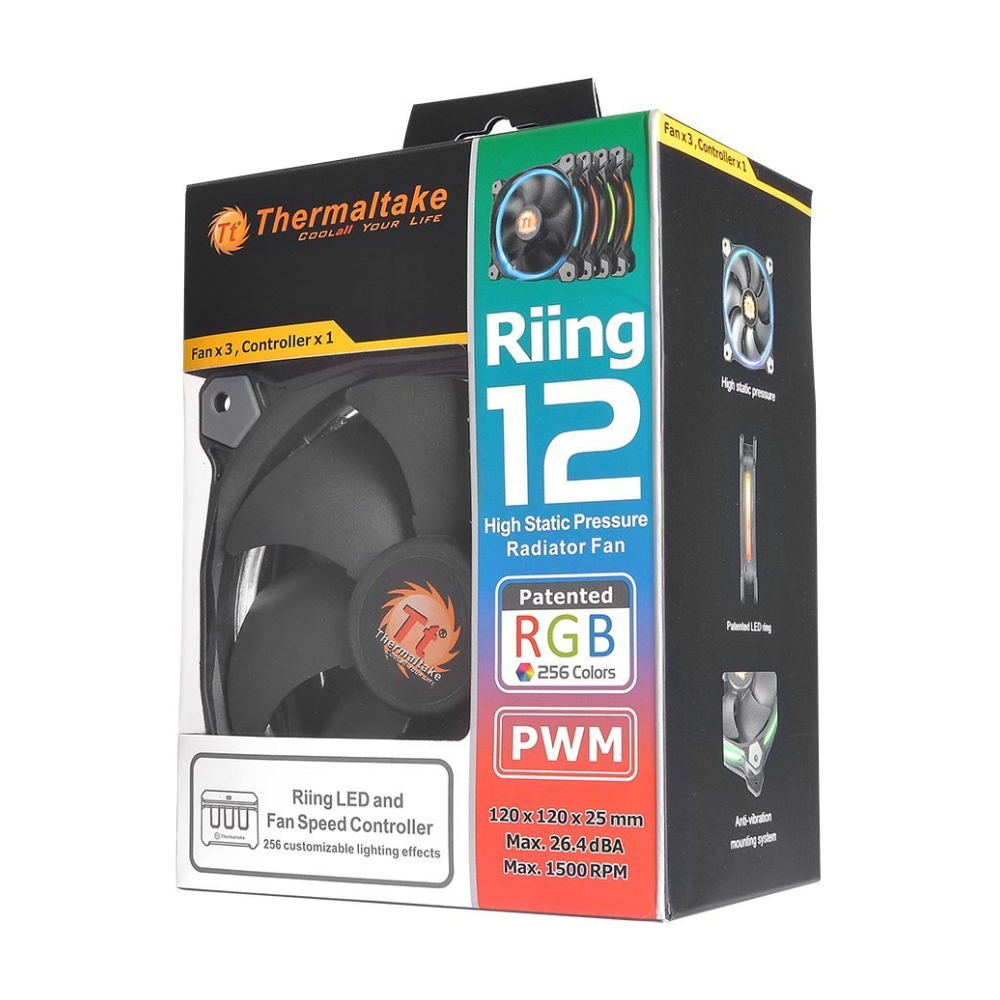 Buy Now Thermaltake Riing 3 Pack 120mm Rgb Led Sp Fans W Controller Ple Computers Buy Now Thermaltake Riing 3 Pack 120mm Rgb Led Sp Fans W Controller Ple Computers