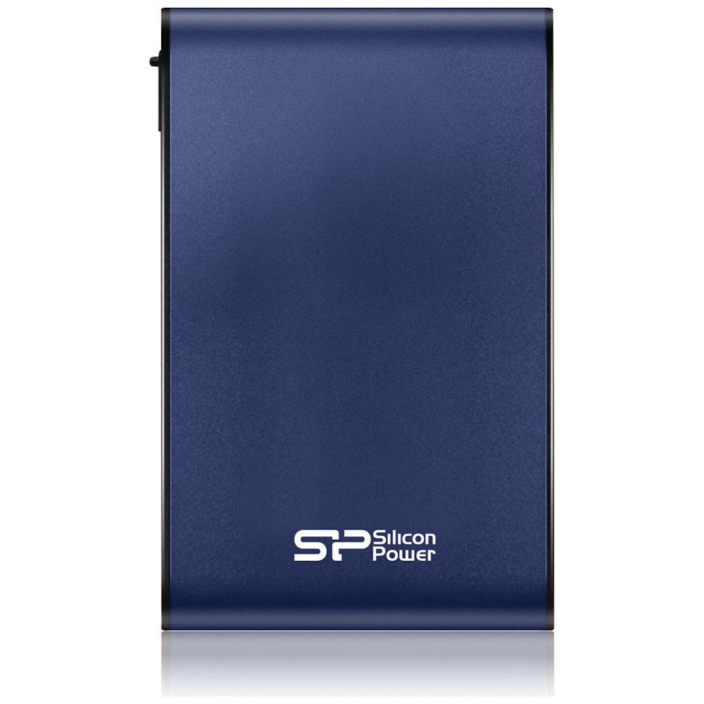 A large main feature product image of Silicon Power Armor A80 Water/Shock Proof 1TB USB3.0 2.5" Blue Portable HDD