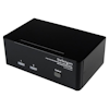A product image of Startech 2 Port DVI+VGA Dual Monitor KVM Switch