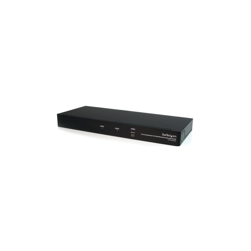 A large main feature product image of Startech 2 Port Quad Display DVI USB KVM Switch