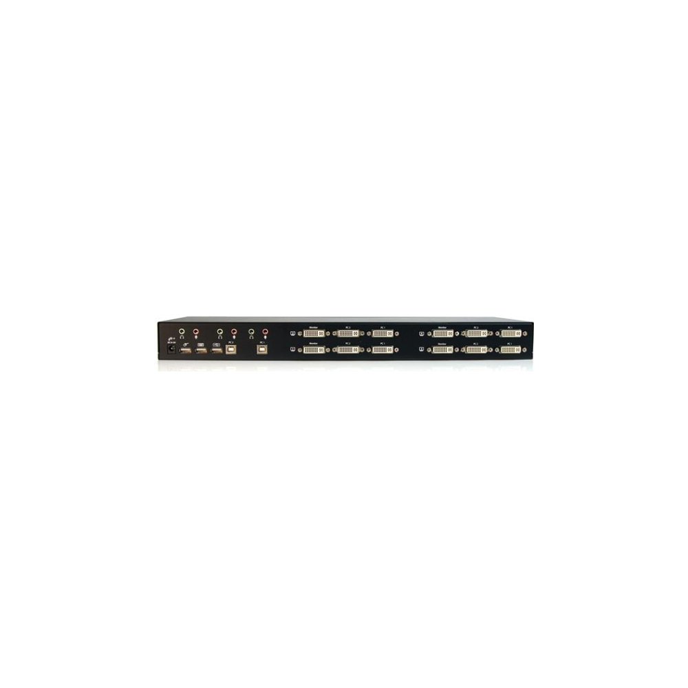 A large main feature product image of Startech 2 Port Quad Display DVI USB KVM Switch