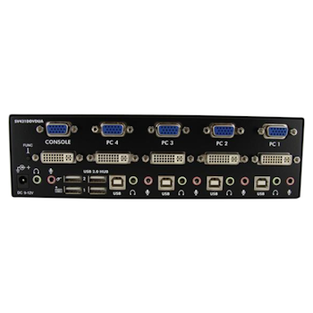 Product image of Startech 4 Port DVI+VGA Dual Monitor KVM Switch - Click for product page of Startech 4 Port DVI+VGA Dual Monitor KVM Switch