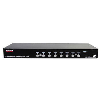Product image of Startech 8 Port 1U Rackmount USB KVM Switch Kit  - Click for product page of Startech 8 Port 1U Rackmount USB KVM Switch Kit 