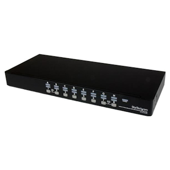 Product image of Startech 16 Port 1U Rackmount USB KVM Switch Kit - Click for product page of Startech 16 Port 1U Rackmount USB KVM Switch Kit