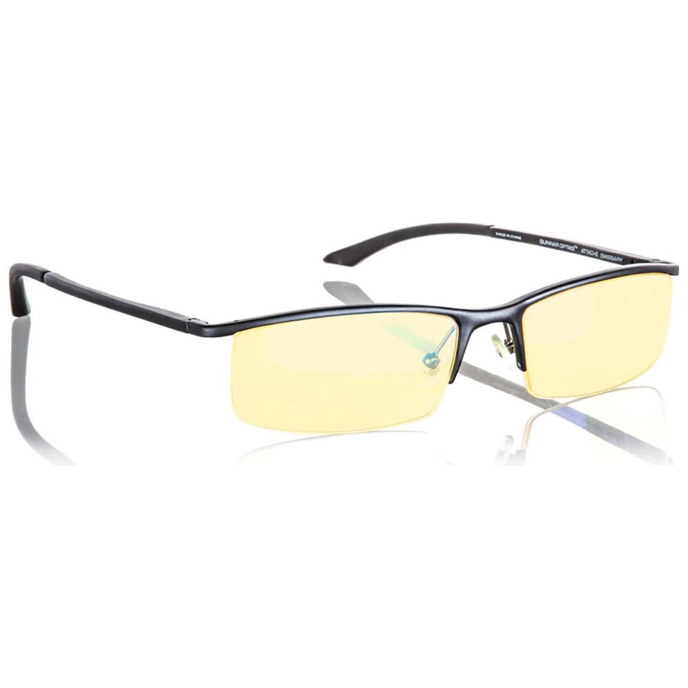 A large main feature product image of Gunnar Intercept Amber Onyx Indoor Digital Eyewear