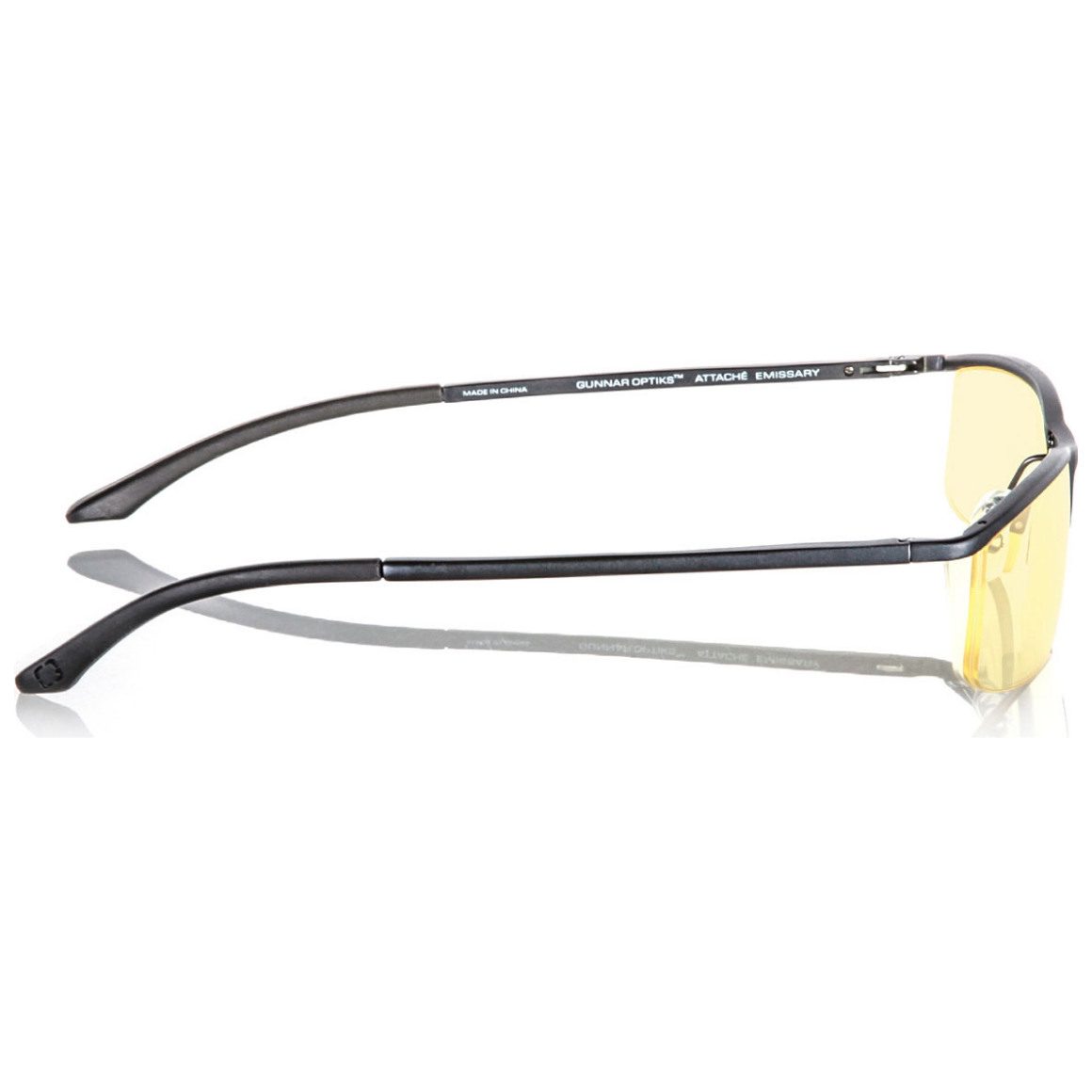 A large main feature product image of Gunnar Intercept Amber Onyx Indoor Digital Eyewear