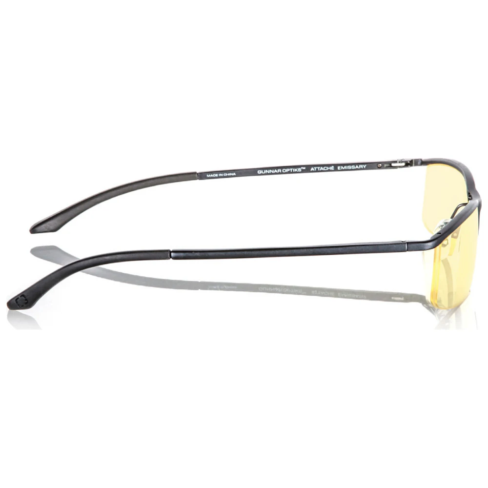 A large main feature product image of Gunnar Intercept Amber Onyx Indoor Digital Eyewear