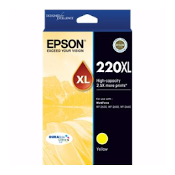 Product image of Epson DURABrite Ultra 220XL Yellow Cartridge - Click for product page of Epson DURABrite Ultra 220XL Yellow Cartridge