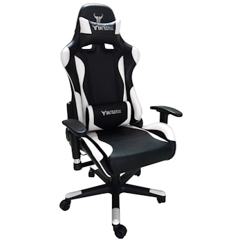 Product image of BattleBull Combat Gaming Chair Black/White - Click for product page of BattleBull Combat Gaming Chair Black/White