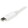 A product image of Startech Thunderbolt 50cm White Cable