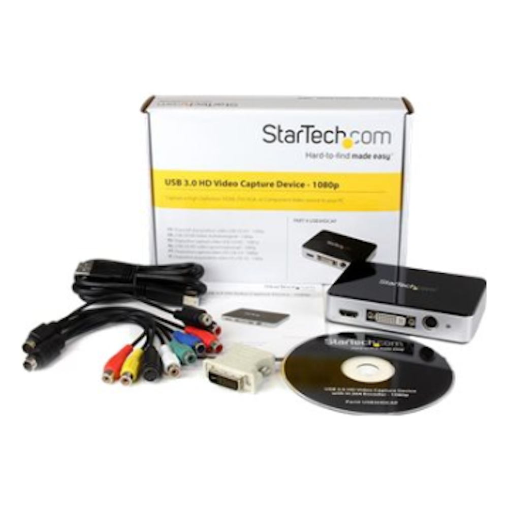StarTech.com USB 3.0 Video Capture Device - HDMI / DVI / VGA - 1080p 60fps  - USB3HDCAP - Streaming Devices 