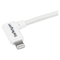 A small tile product image of Startech Angled Lightning to USB 1m Cable - White
