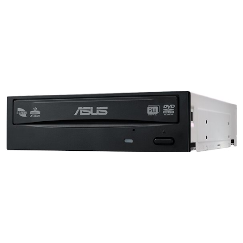 A large main feature product image of ASUS DRW-24D5MT 24x Black SATA DVD Writer OEM