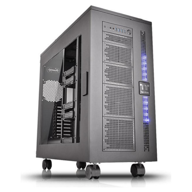 A large main feature product image of Thermaltake Core W100 Black Core Full Tower Case w/Side Panel Window
