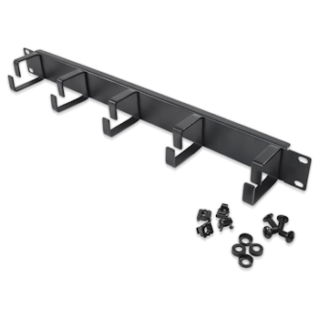 Product image of Serveredge 1RU Horizontal 5 Ring Metal Cable Management Rail - Click for product page of Serveredge 1RU Horizontal 5 Ring Metal Cable Management Rail