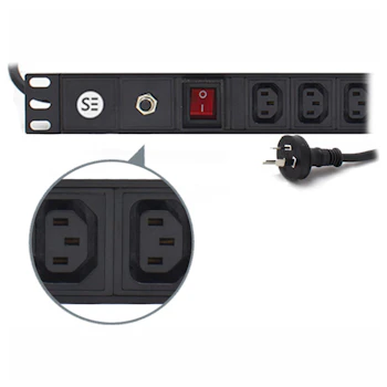 Product image of Serveredge Basic 8 Port IEC PDU (8) IEC C13 Output & (1) 3 Pin Aus (M) Input 10A 240V - Click for product page of Serveredge Basic 8 Port IEC PDU (8) IEC C13 Output & (1) 3 Pin Aus (M) Input 10A 240V
