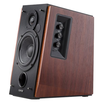 A large main feature product image of Edifier R1700BT Bluetooth Bookshelf Studio Speakers (Brown)