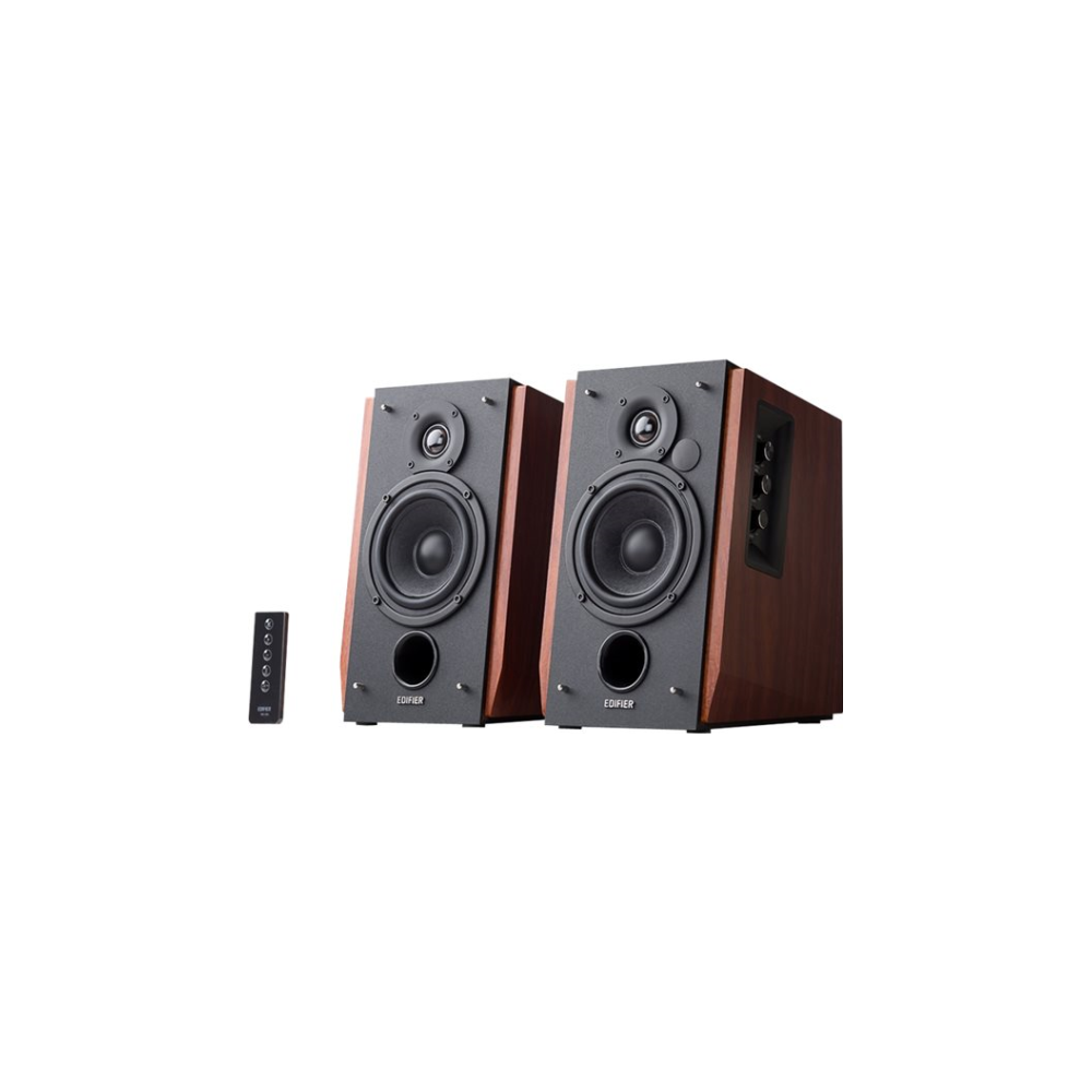 A large main feature product image of Edifier R1700BT 2.0 Lifestyle Studio Speakers - Brown Edition