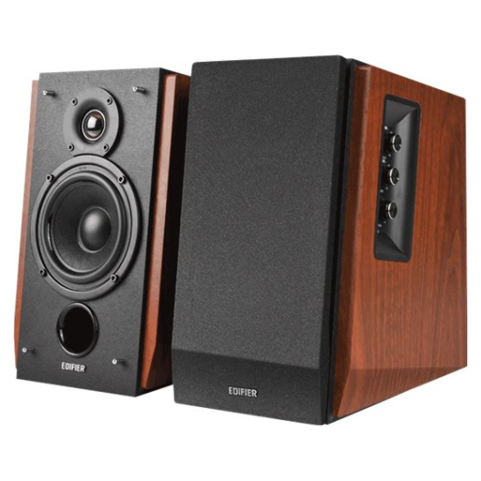 A large main feature product image of Edifier R1700BT Bluetooth Bookshelf Studio Speakers (Brown)