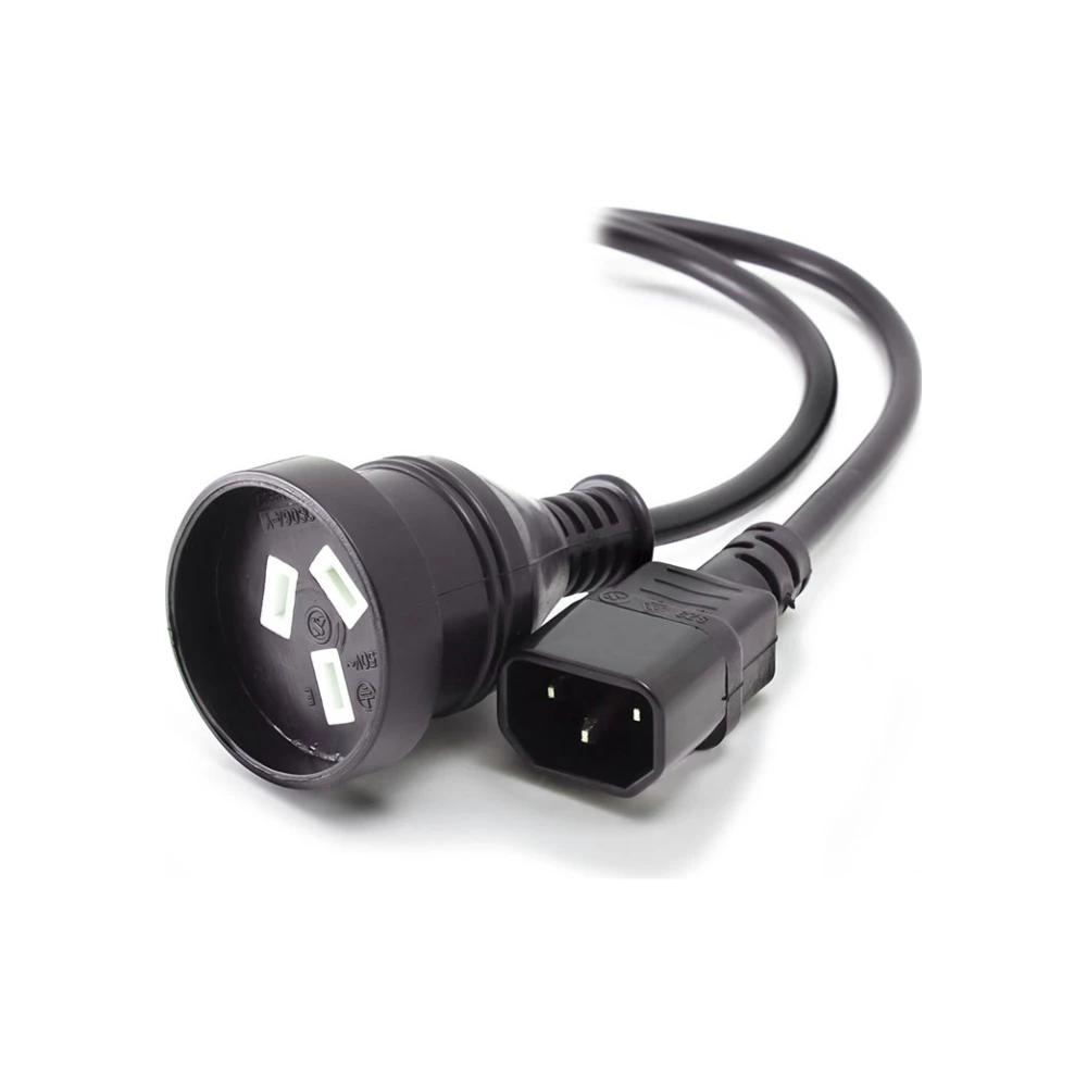 A large main feature product image of ALOGIC 1.5m IEC C14 to Aus 3 Pin Mains Plug Male to Female