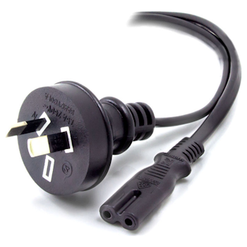 Product image of ALOGIC 0.5m Aus 2 Pin Mains Plug to IEC C7 (Figure 8) Power Cable - Click for product page of ALOGIC 0.5m Aus 2 Pin Mains Plug to IEC C7 (Figure 8) Power Cable