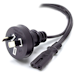 A product image of ALOGIC 0.5m Aus 2 Pin Mains Plug to IEC C7 (Figure 8) Power Cable