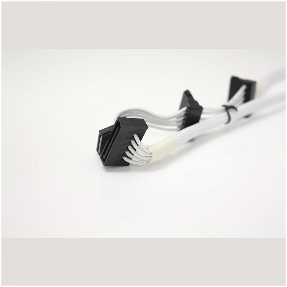 GamerChief 15-Pin SATA Power to 3x15-Pin SATA Power Extension Cable (White)