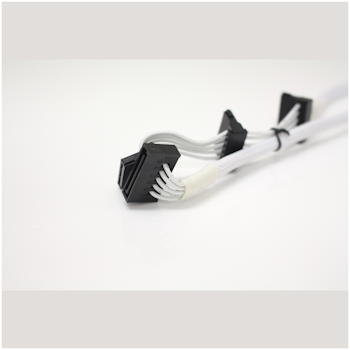 Product image of GamerChief 15-Pin SATA Power to 3x15-Pin SATA Power Extension Cable (White) - Click for product page of GamerChief 15-Pin SATA Power to 3x15-Pin SATA Power Extension Cable (White)