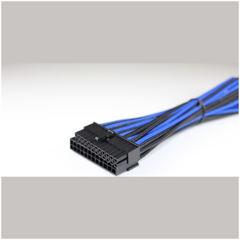 Product image of GamerChief 24-Pin ATX 45cm Sleeved Extension Cable (Black/Blue) - Click for product page of GamerChief 24-Pin ATX 45cm Sleeved Extension Cable (Black/Blue)