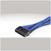 A product image of GamerChief 24-Pin ATX 45cm Sleeved Extension Cable (Black/Blue)