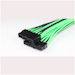 A product image of GamerChief 24-Pin ATX 45cm Sleeved Extension Cable (Black/Green)