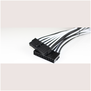 Product image of GamerChief 24-Pin ATX 45cm Sleeved Extension Cable (Black/White) - Click for product page of GamerChief 24-Pin ATX 45cm Sleeved Extension Cable (Black/White)