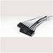 A product image of GamerChief 24-Pin ATX 45cm Sleeved Extension Cable (Black/White)