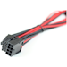 A product image of GamerChief 8-Pin EPS 45cm Sleeved Extension Cable (Black/Red)