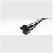 A product image of GamerChief 8-Pin PCIe 45cm Sleeved Extension Cable (Black/White)