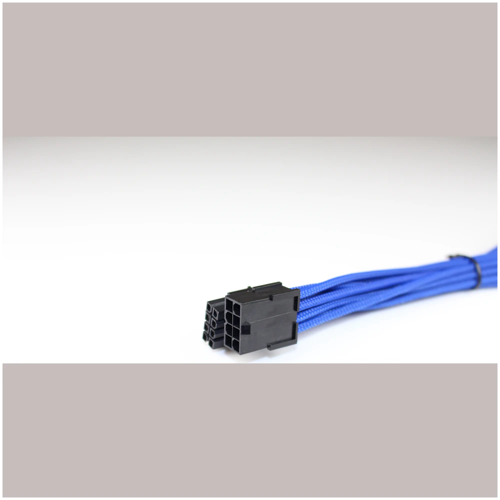 GamerChief 8-Pin PCIe 45cm Sleeved Extension Cable (Blue)