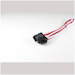 A product image of GamerChief 6-Pin PCIe 45cm Sleeved Extension Cable (White/Red)