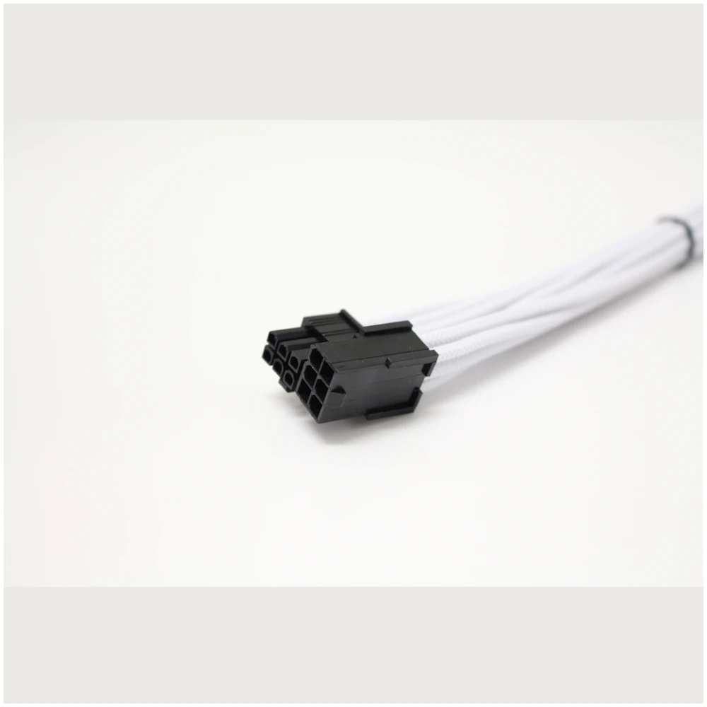 GamerChief 6-Pin PCIe 45cm Sleeved Extension Cable (White)