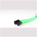 A product image of GamerChief 6-Pin PCIe 45cm Sleeved Extension Cable (Green)