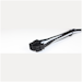 A product image of GamerChief 6-Pin PCIe 45cm Sleeved Extension Cable (Black/White)