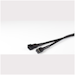 A product image of GamerChief 3-Pin Fan Power 30cm Sleeved Extension Cable (Black)