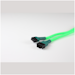 A product image of GamerChief 4-Pin PWM Fan Power 30cm Sleeved Extension Cable (Green)