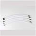A product image of GamerChief Front Panel I/O Full Set 15cm Sleeved Extension Cables (White)