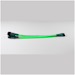 A product image of GamerChief 3-Pin Fan Splitter (2 way) 15cm Sleeved (Green)