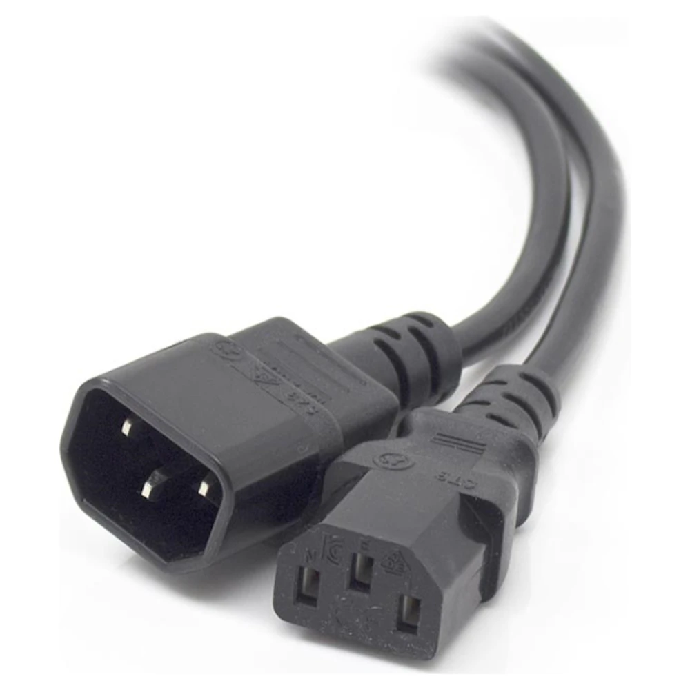 ALOGIC 0.5m IEC C13 to IEC C14 Computer Power Extension Cord Male to Female