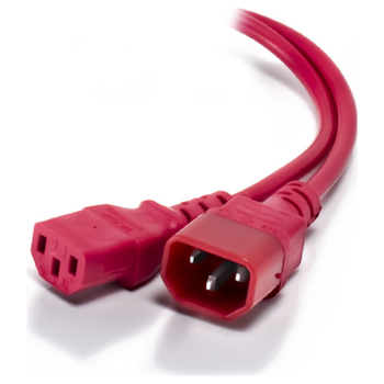 Product image of ALOGIC 0.5m IEC C13 to IEC C14 Computer Power Extension Cord Male to Female Red - Click for product page of ALOGIC 0.5m IEC C13 to IEC C14 Computer Power Extension Cord Male to Female Red