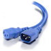 A product image of ALOGIC 0.5m IEC C13 to IEC C14 Computer Power Extension Cord Male to Female Blue