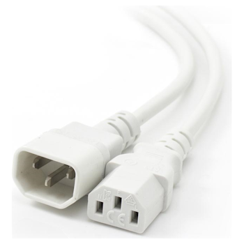 Product image of ALOGIC 0.5m IEC C13 to IEC C14 Computer Power Extension Cord Male to Female White - Click for product page of ALOGIC 0.5m IEC C13 to IEC C14 Computer Power Extension Cord Male to Female White