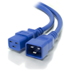 A product image of ALOGIC 1m IEC C19 to IEC C20 Power Extension Cable Male to Female Cable Blue
