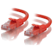 A product image of ALOGIC CAT6 0.3m Network Cable Orange